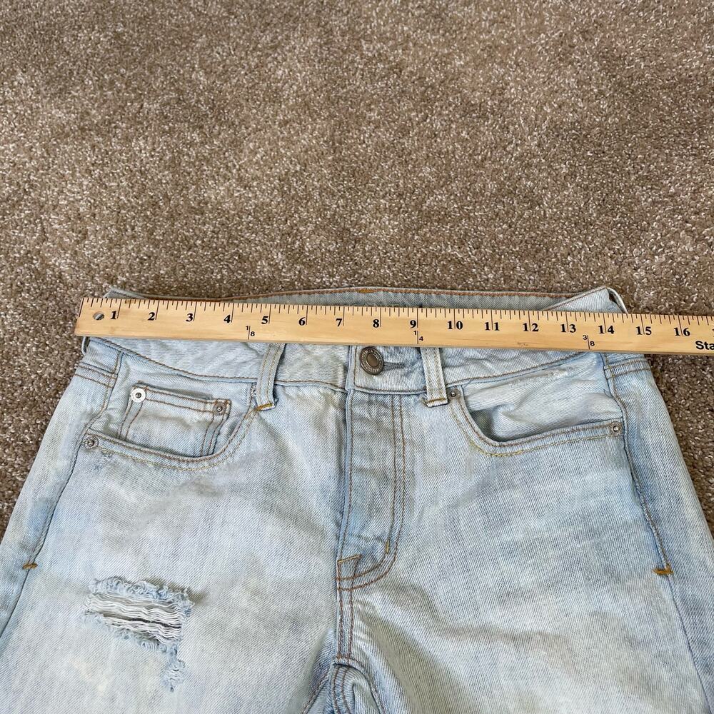 American Eagle Jeans 5 Button Fly Distressed Ligh… - image 4